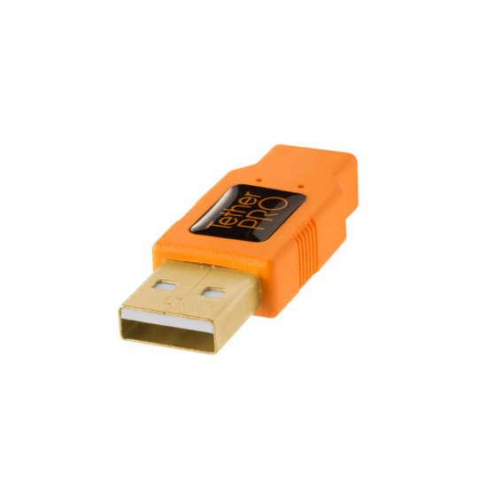 Tether Tools CU5451 câble USB 4,6 m USB 2.0 USB A Mini-USB B Orange