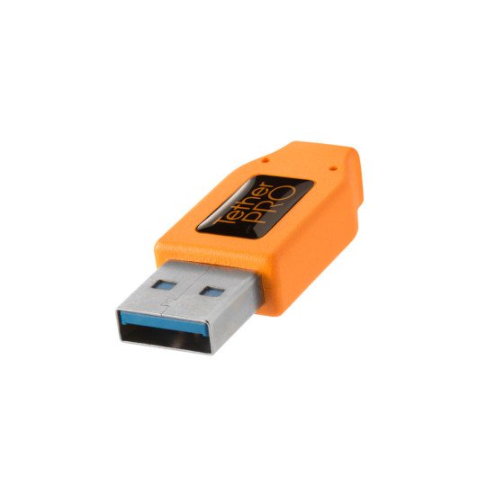 Tether Tools CU5454 câble USB 4,6 m USB 3.2 Gen 1 (3.1 Gen 1) USB A Micro-USB B Orange