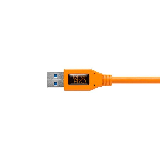 Tether Tools CU5454 câble USB 4,6 m USB 3.2 Gen 1 (3.1 Gen 1) USB A Micro-USB B Orange