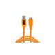 Tether Tools CU5454 câble USB 4,6 m USB 3.2 Gen 1 (3.1 Gen 1) USB A Micro-USB B Orange