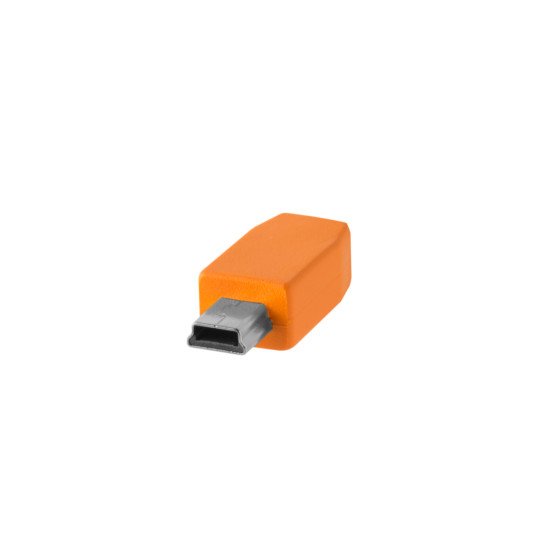 Tether Tools CUC2415-ORG câble USB 4,6 m USB 2.0 USB C Mini-USB B Orange