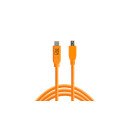 Tether Tools CUC2515-ORG câble USB 4,6 m USB 2.0 USB C Micro-USB B Orange