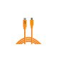 Tether Tools CUC2515-ORG câble USB 4,6 m USB 2.0 USB C Micro-USB B Orange