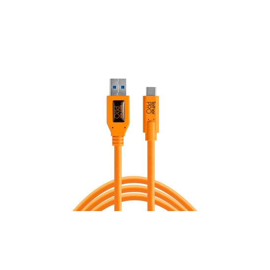 Tether Tools CUC3215-ORG câble USB 4,6 m USB 3.2 Gen 1 (3.1 Gen 1) USB A USB C Orange