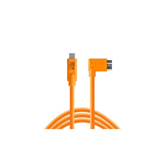 Tether Tools CUC33R15-ORG câble USB 4,6 m USB 3.2 Gen 1 (3.1 Gen 1) USB C Micro-USB B Orange