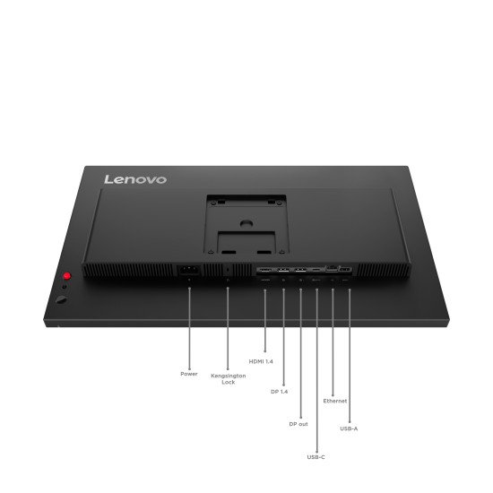 Lenovo ThinkVision T24D-40 écran PC 60,5 cm (23.8") 1920 x 1080 pixels Full HD LCD Noir
