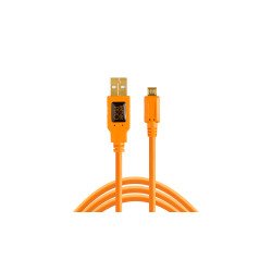 Tether Tools CU5430ORG câble USB 4,6 m USB 2.0 USB A Micro-USB B Orange Tether Tools CU5430ORG câble USB 4,6 m USB 2.0 USB A Micro-USB B Orange