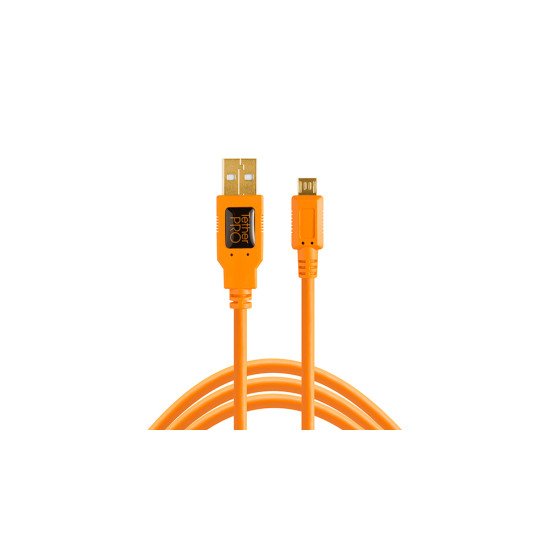 Tether Tools CU5430ORG câble USB 4,6 m USB 2.0 USB A Micro-USB B Orange