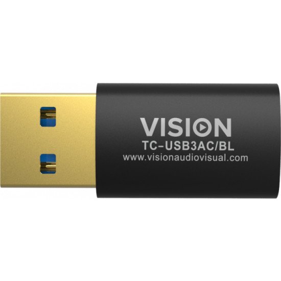 Vision TC-USB3AC/BL changeur de genre de câble Noir