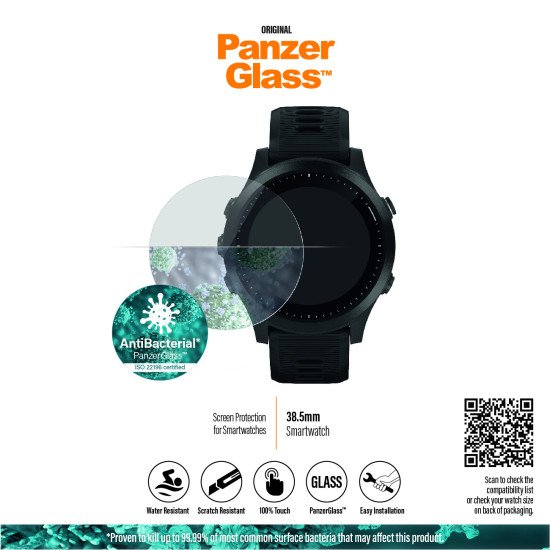 PanzerGlass ® SmartWatch 38.5mm | Screen Protector Glass Protection d'écran transparent Universel 1 pièce(s) PanzerGlass ® SmartWatch 38.5mm | Screen Protector Glass Protection d'écran transparent Universel 1 pièce(s)