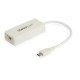 StarTech.com Adaptateur USB-C vers Ethernet Gigabit avec port USB 3.0 - Blanc