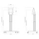 Newstar socle mobile motorisé au sol pour le Microsoft Hub 2S(X)