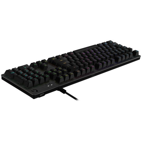 Logitech G G513 clavier USB QWERTY US International Charbon