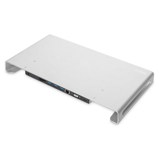 Digitus DA-70881 hub & concentrateur USB 3.2 Gen 1 (3.1 Gen 1) Type-C 5000 Mbit/s Argent