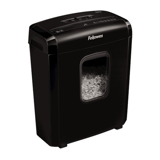 Fellowes Powershred 6M destructeur de papier Découpage par micro-broyage Noir