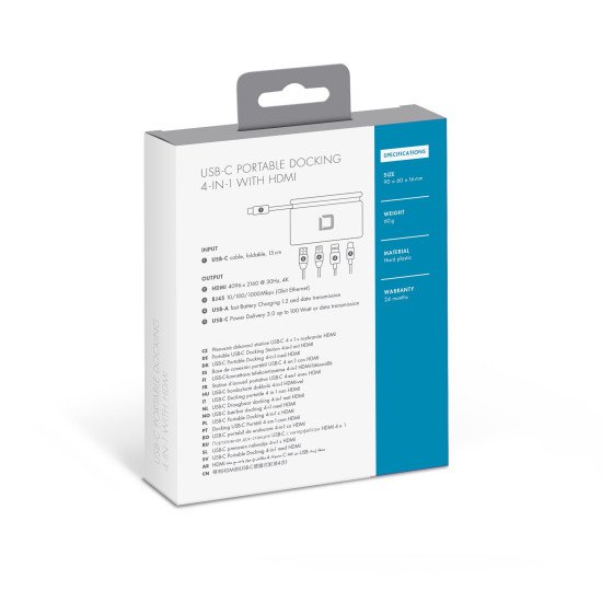 Dicota D31730 station d'accueil Blanc