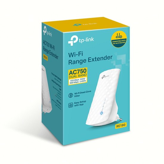 TP-LINK RE190 prolongateur réseau Blanc