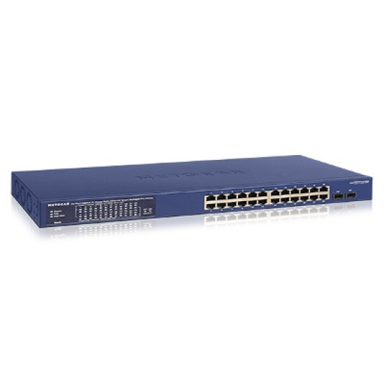 Netgear GS724TPP Géré L2/L3/L4 Gigabit Ethernet (10/100/1000) Bleu Connexion Ethernet, supportant l'alimentation via ce port (PoE)