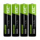 Green Cell GR03 pile domestique Batterie rechargeable AAA Hybrides nickel-métal (NiMH)