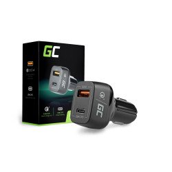 Green Cell CAD33 chargeur de téléphones portables Noir Intérieure
