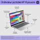 HP 14-ep0752nb Intel® Core™ i5 i5-1334U Ordinateur portable 35,6 cm (14") Full HD 8 Go DDR4-SDRAM 512 Go SSD Wi-Fi 6 (802.11ax) Windows 11 Home Argent