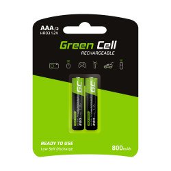 Green Cell GR08 pile domestique Batterie rechargeable AAA Hybrides nickel-métal (NiMH) Green Cell GR08 pile domestique Batterie rechargeable AAA Hybrides nickel-métal (NiMH)