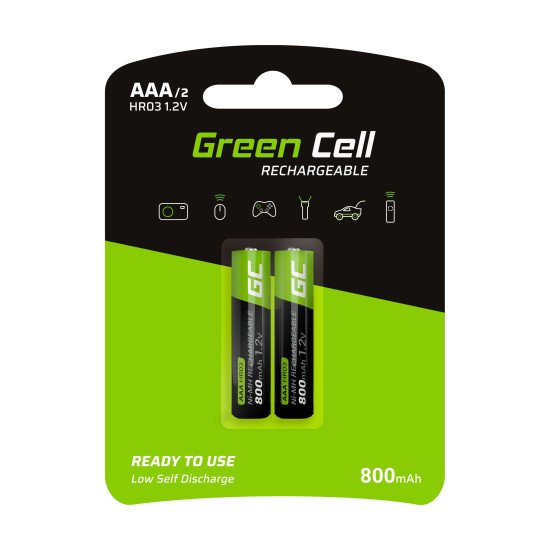 Green Cell GR08 pile domestique Batterie rechargeable AAA Hybrides nickel-métal (NiMH)