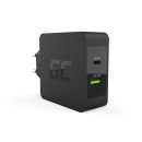 Green Cell CHAR10 chargeur de téléphones portables Noir Intérieure