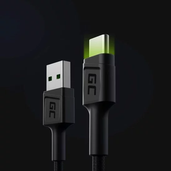 Green Cell KABGC06 câble USB 1,2 m USB A USB C Noir Green Cell KABGC06 câble USB 1,2 m USB A USB C Noir