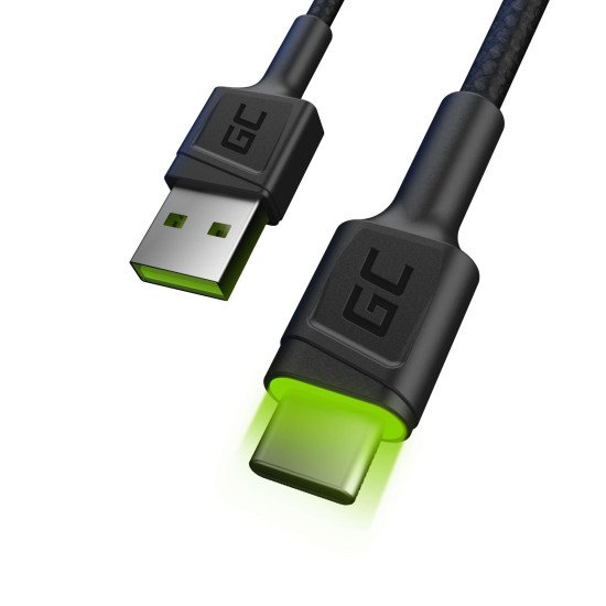 Green Cell KABGC06 câble USB 1,2 m USB A USB C Noir