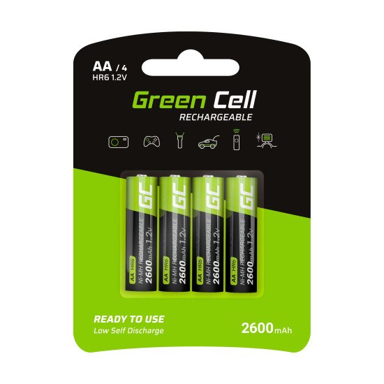 Green Cell GR01 pile domestique Batterie rechargeable AA Hybrides nickel-métal (NiMH)