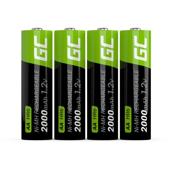 Green Cell GR02 pile domestique Batterie rechargeable AA Hybrides nickel-métal (NiMH)