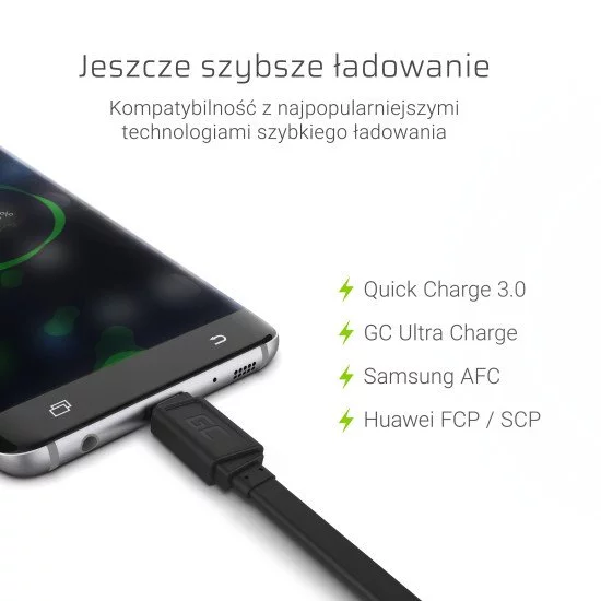 Green Cell KABGC03 câble USB 0,25 m USB A USB C Noir Green Cell KABGC03 câble USB 0,25 m USB A USB C Noir
