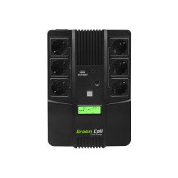 Green Cell AiO 800VA LCD Interactivité de ligne 0,8 kVA 480 W 6 sortie(s) CA
