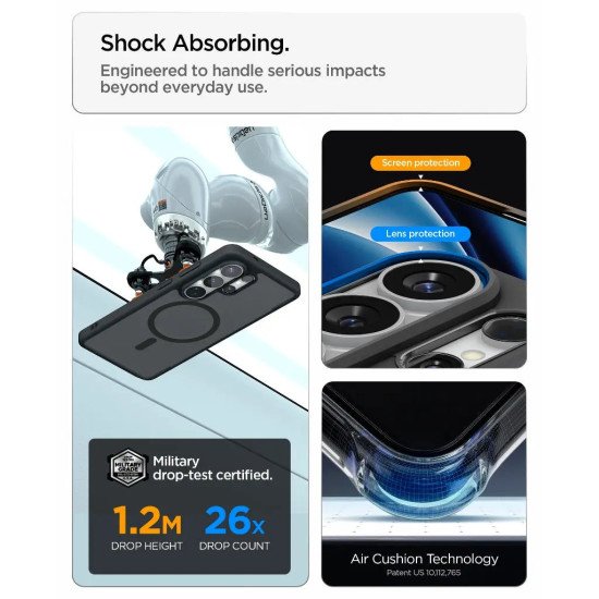 Spigen Ultra Hybrid (MagFit) coque de protection pour téléphones portables 17,5 cm (6.9") Housse Noir