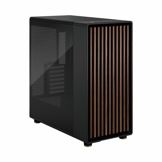 Fractal Design FD-C-NOR1X-02 unité centrale Midi Tower Noir, Charbon de bois