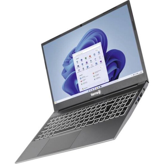TERRA Mobile 1517R i7-1355U Intel® Core™ i7 Ordinateur portable 39,6 cm (15.6") Écran tactile Full HD 16 Go DDR4-SDRAM 1 To SSD Wi-Fi 6 (802.11ax) Windows 11 Pro Anglais Noir