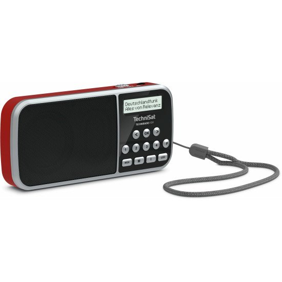 TechniSat TECHNIRADIO RDR Portable Numérique Noir, Rouge