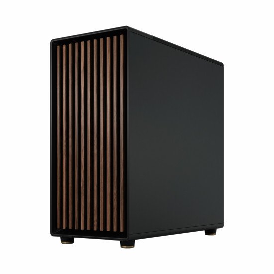 Fractal Design FD-C-NOR1X-01 unité centrale Midi Tower Noir, Charbon de bois