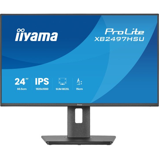 iiyama ProLite XB2497HSU-B1 écran PC 60,5 cm (23.8") 1920 x 1080 pixels Full HD LED Noir