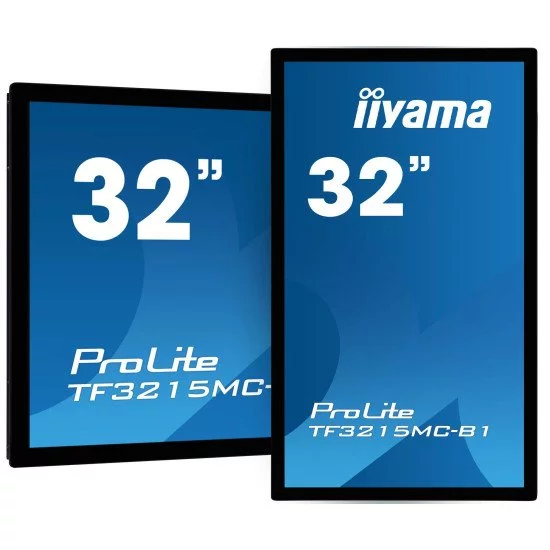 iiyama ProLite TF3215MC-B2 écran PC 80 cm (31.5") 1920 x 1080 pixels Full HD LED Écran tactile Kiosque Noir iiyama ProLite TF3215MC-B2 écran PC 80 cm (31.5") 1920 x 1080 pixels Full HD LED Écran tactile Kiosque Noir