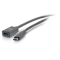 C2G 30 cm Câble de rallonge USB-C vers C 3.1 (Gén 2) mâle cers femelle (10 Gb/s) C2G 30 cm Câble de rallonge USB-C vers C 3.1 (Gén 2) mâle cers femelle (10 Gb/s)