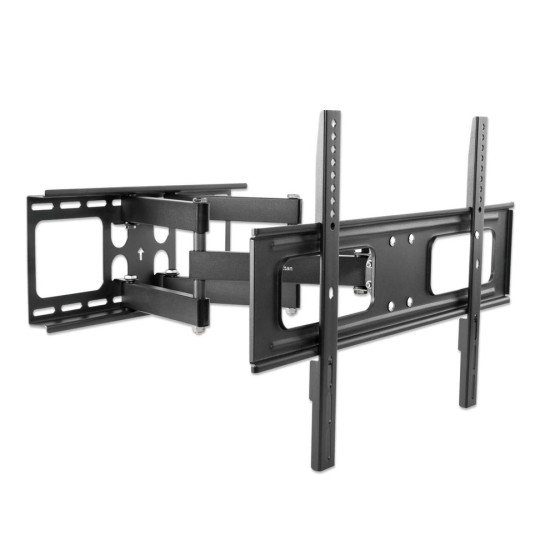 Manhattan Support mural extérieur pour TV/moniteurs (Bras articulé), écrans 37" à 65", Compatibilité VESA : de 200x200 à 600x400 mm (vérifiez les dimensions des quatre trous de fixation à l'arrière), charge max. 50 kg, résistant aux intempéries