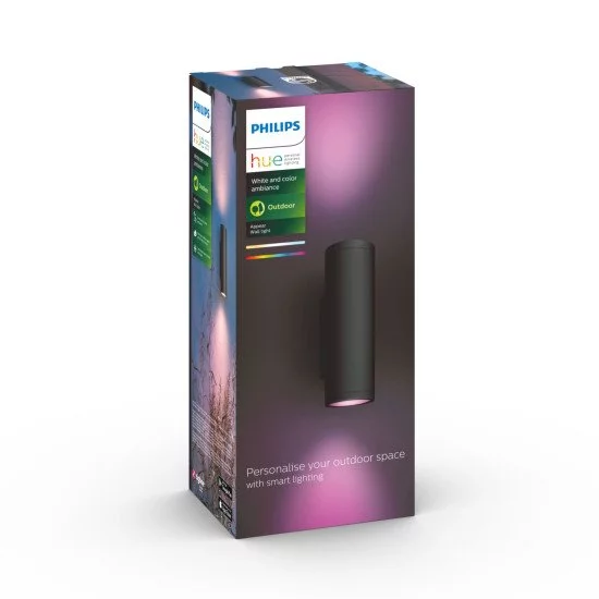 Philips Hue White and Color ambiance Applique murale extérieure Appear Philips Hue White and Color ambiance Applique murale extérieure Appear