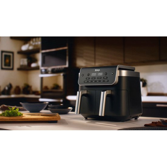 Ninja DualZone Double 7,6 L Autonome Friteuse d'air chaud Noir