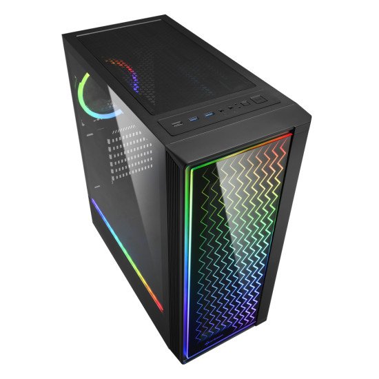 Sharkoon RGB LIT 200 Midi Tower Noir Sharkoon RGB LIT 200 Midi Tower Noir