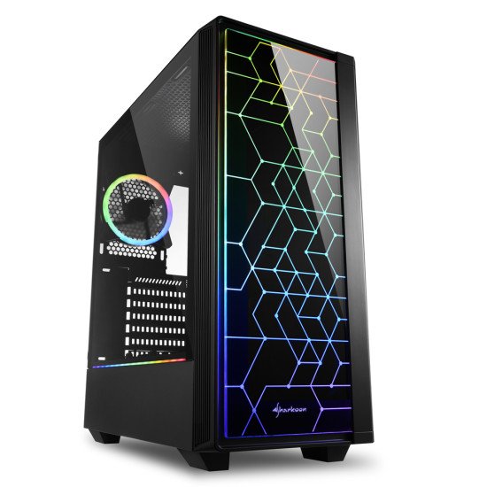 Sharkoon RGB LIT 100 Midi Tower Noir