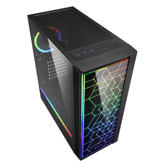 Sharkoon RGB LIT 100 Midi Tower Noir