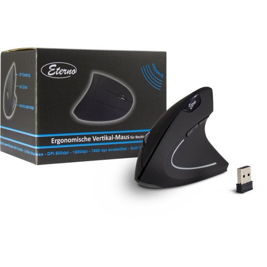 Inter-Tech KM-206R souris sans fil Optique 1600 DPI Ambidextre