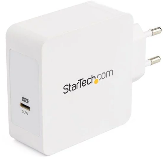 StarTech.com Chargeur secteur - 1 port USB Type-C - Power Delivery 60 W - CA vers USB-C StarTech.com Chargeur secteur - 1 port USB Type-C - Power Delivery 60 W - CA vers USB-C